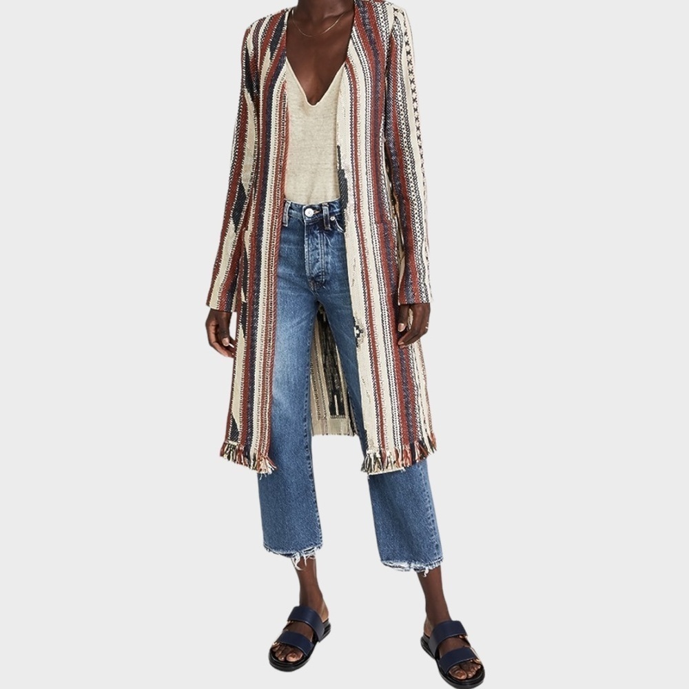 NWT Ramy Brook Cody Jacket - Metallic Multi Fringe, Size XS